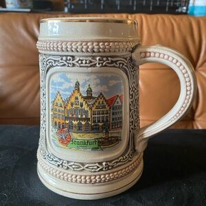 Vintage Gerz German Beer Stein - Scenery Panels Of Germany